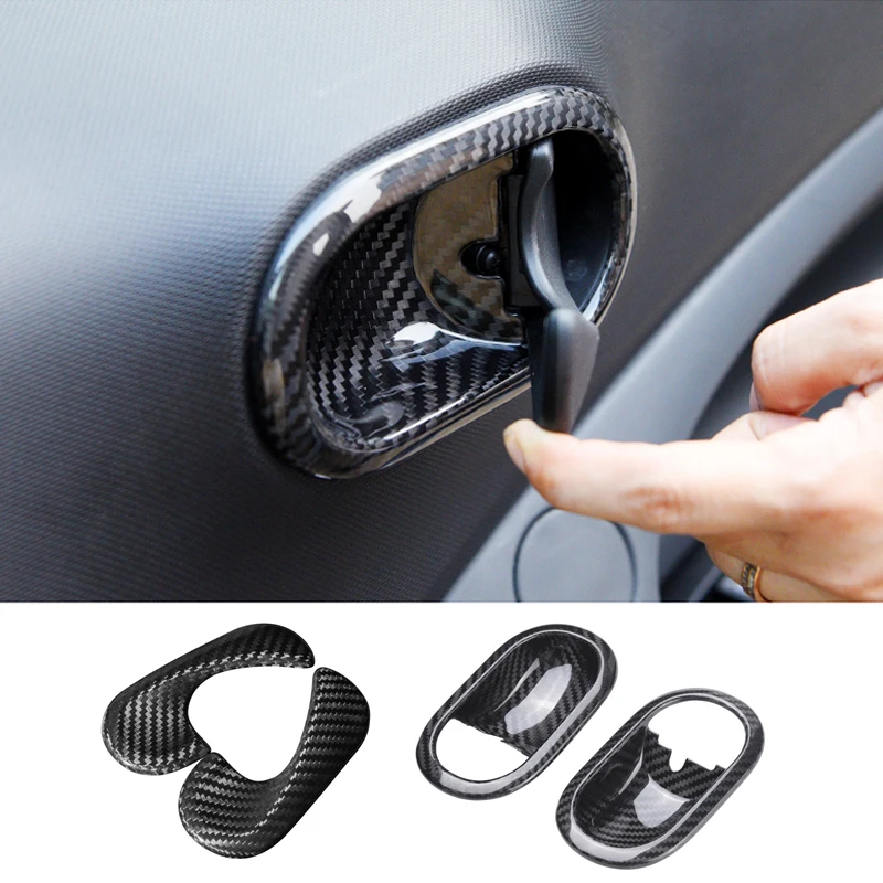 Carbon Fiber Door Handle Decorative Frame Interior Modification for Door Inner Handle Bowl Trim For Smart Fortwo 453 Forfour
Carbon Fiber Door Handle Decorative Frame Interior Modification for Door Inner Handle Bowl Trim For Smart Fortwo 453 Forfour