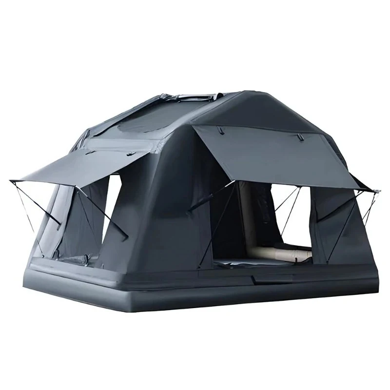 3-4 Person Inflatable Rooftop Tent, Large Space Air Column Tent for Outdoor Camping