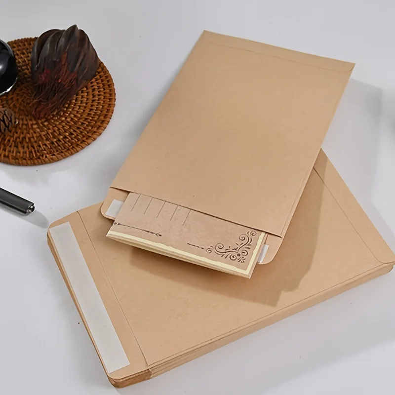 20/40Pcs Brown Self-Seal Kraft Paper Envelopes, Vintage Brown Paper Envelopes for Mailing Documents Storage Office Supplies
20/40Pcs Brown Self-Seal Kraft Paper Envelopes, Vintage Brown Paper Envelopes for Mailing Documents Storage Office Supplies