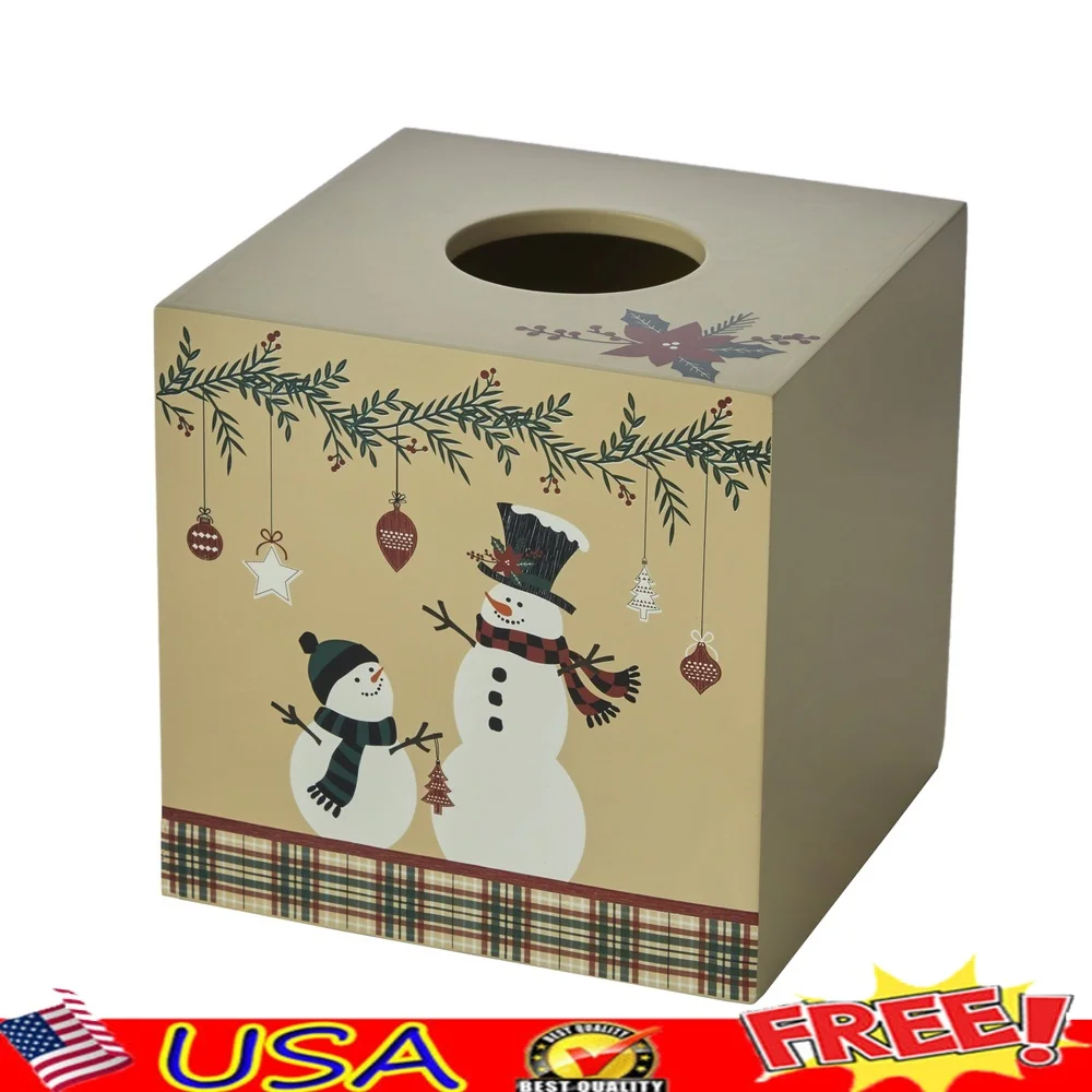 Rustic Plaid Snowman Tissue Dispenser MDF Cover Seasonal Décor Farmhouse Style Holiday Accessories Fits Standard Cube Tissue Box
Rustic Plaid Snowman Tissue Dispenser MDF Cover Seasonal Décor Farmhouse Style Holiday Accessories Fits Standard Cube Tissue Box