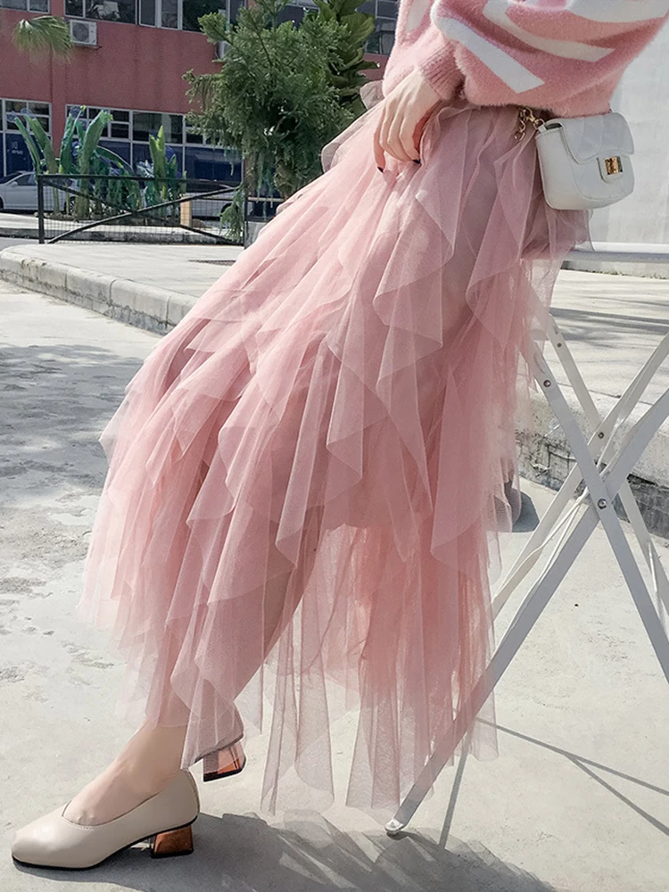 Elegant Fairy Long A-line Tutu Skirt Women Elastic Waist Tulle Cake Mesh Skirt
Elegant Fairy Long A-line Tutu Skirt Women Elastic Waist Tulle Cake Mesh Skirt