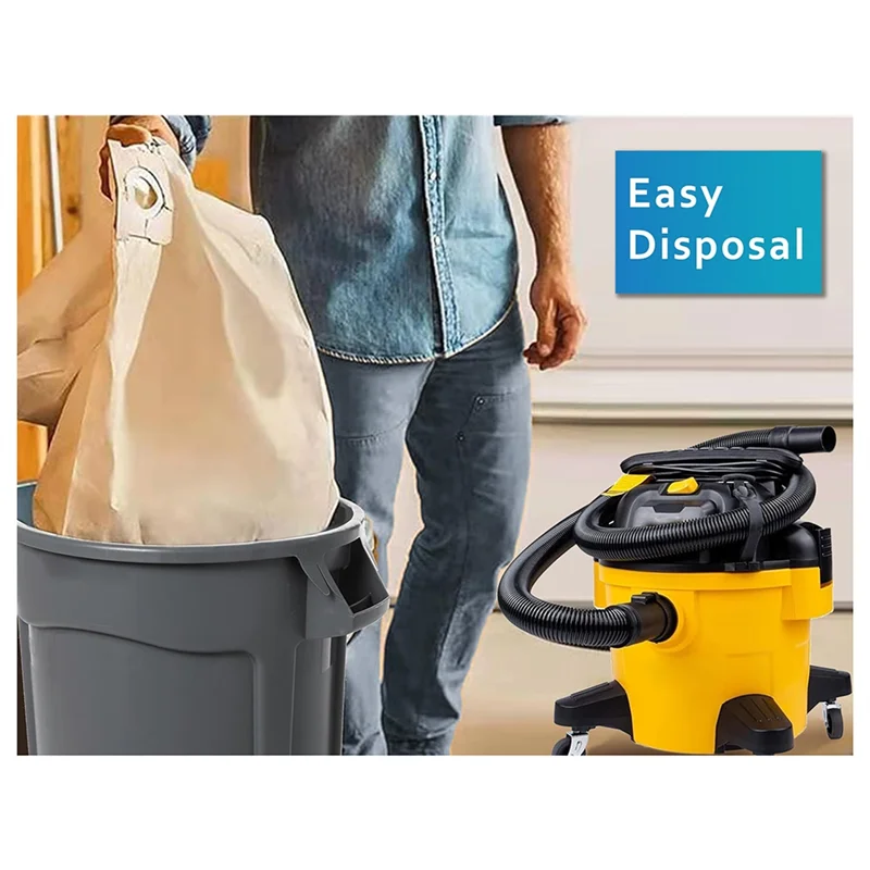 ABMI-Pack 15 Vacuum Bags For 6 To 10 Gallon Shop Vac DXVA19-4101, Dust Collection Bag With Filter For DXV06P DXV09P
ABMI-Pack 15 Vacuum Bags For 6 To 10 Gallon Shop Vac DXVA19-4101, Dust Collection Bag With Filter For DXV06P DXV09P