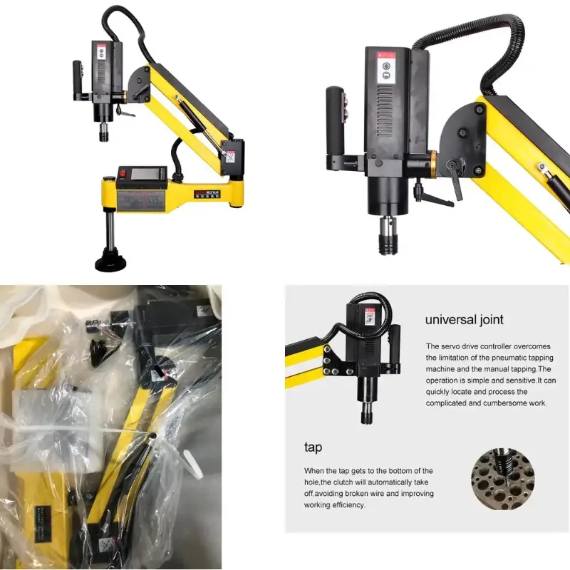 Universal M3-M16 Tapping Machine, DS16 Touch Screen Control Electric Servo Tapping Device
Universal M3-M16 Tapping Machine, DS16 Touch Screen Control Electric Servo Tapping Device