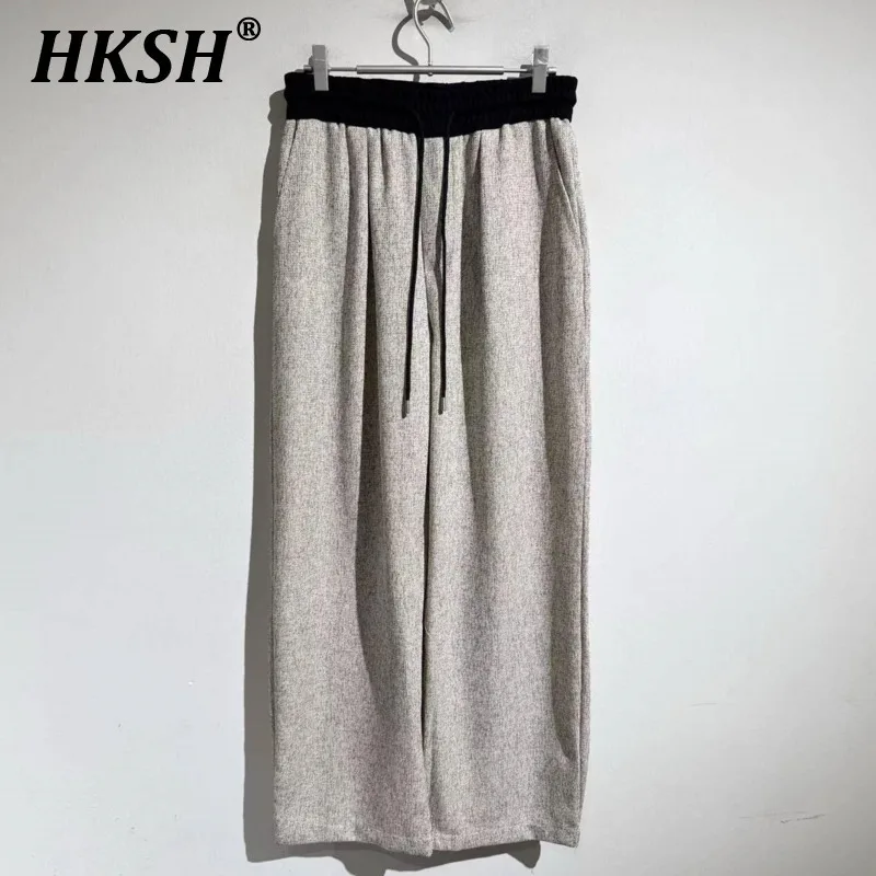 HKSH Spring Summer New Men Ins straight Chic High Street Linen Pants Draped Elastic Waist Fashion Loose Wide Leg Elegant HK6268
HKSH Spring Summer New Men Ins straight Chic High Street Linen Pants Draped Elastic Waist Fashion Loose Wide Leg Elegant HK6268