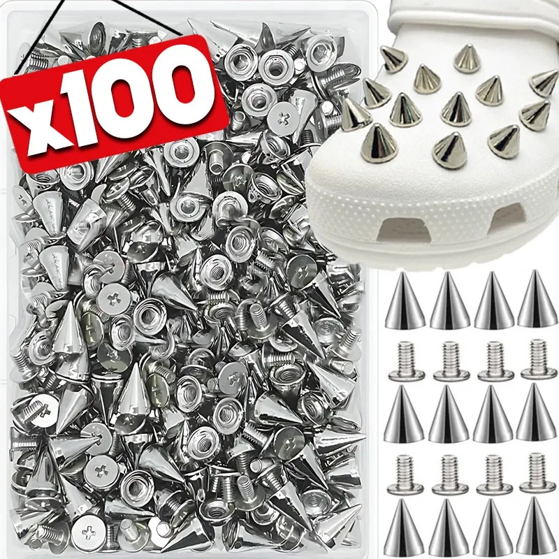 10-100 шт., металлические шипы в стиле панк, серебряные двойные кепки, заклепки, конусные шпильки для одежды «сделай сам», сумки, обувь, кожаные украшения для рукоделия, аксессуары
10-100 шт., металлические шипы в стиле панк, серебряные двойные кепки, заклепки, конусные шпильки для одежды «сделай сам», сумки, обувь, кожаные украшения для рукоделия, аксессуары