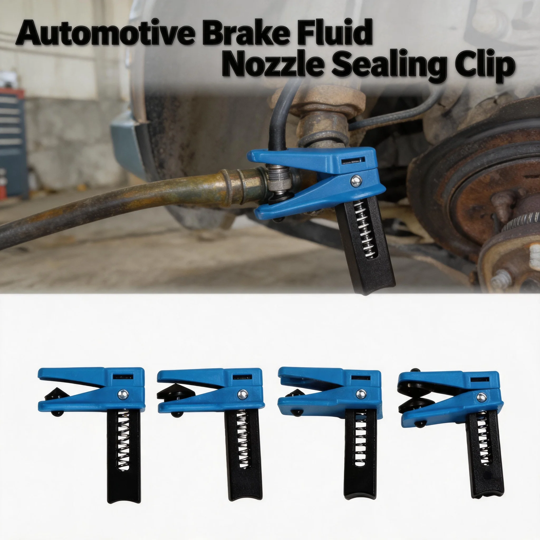 Universal for Most Cars 4 PCS Car Brake Line Clamp Car Brake Oil Line Plug Tool Brake Line Plug Automatic Fluid Stop Clamp Set
Universal for Most Cars 4 PCS Car Brake Line Clamp Car Brake Oil Line Plug Tool Brake Line Plug Automatic Fluid Stop Clamp Set