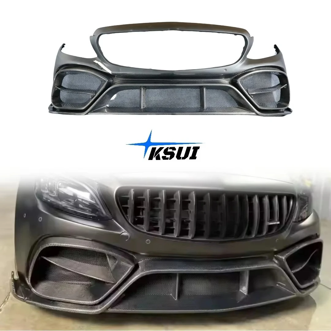 Высококачественный полупередний бампер из углеродного волокна в стиле M для Mercedes Benz C-Class W205 Amg C43 C63 2015-2019, комплект кузова
Высококачественный полупередний бампер из углеродного волокна в стиле M для Mercedes Benz C-Class W205 Amg C43 C63 2015-2019, комплект кузова