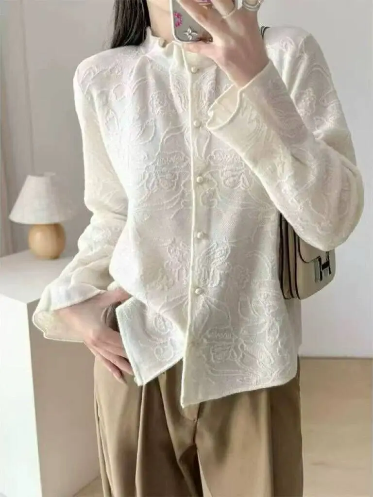 Autumn Spring New Fashion Versatile Stand Collar Knitted Sweater Woolen Shirt Inner Wear Base Layer Design Cardigan F549
Autumn Spring New Fashion Versatile Stand Collar Knitted Sweater Woolen Shirt Inner Wear Base Layer Design Cardigan F549