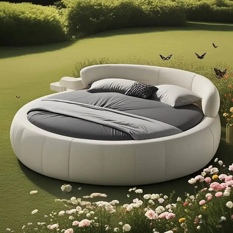 Decor Luxury Double Bed Nordic White Designs Japanese Circle Double Bed Adults Modern Cloud Camas De Dormitorio Furniture Home
Decor Luxury Double Bed Nordic White Designs Japanese Circle Double Bed Adults Modern Cloud Camas De Dormitorio Furniture Home