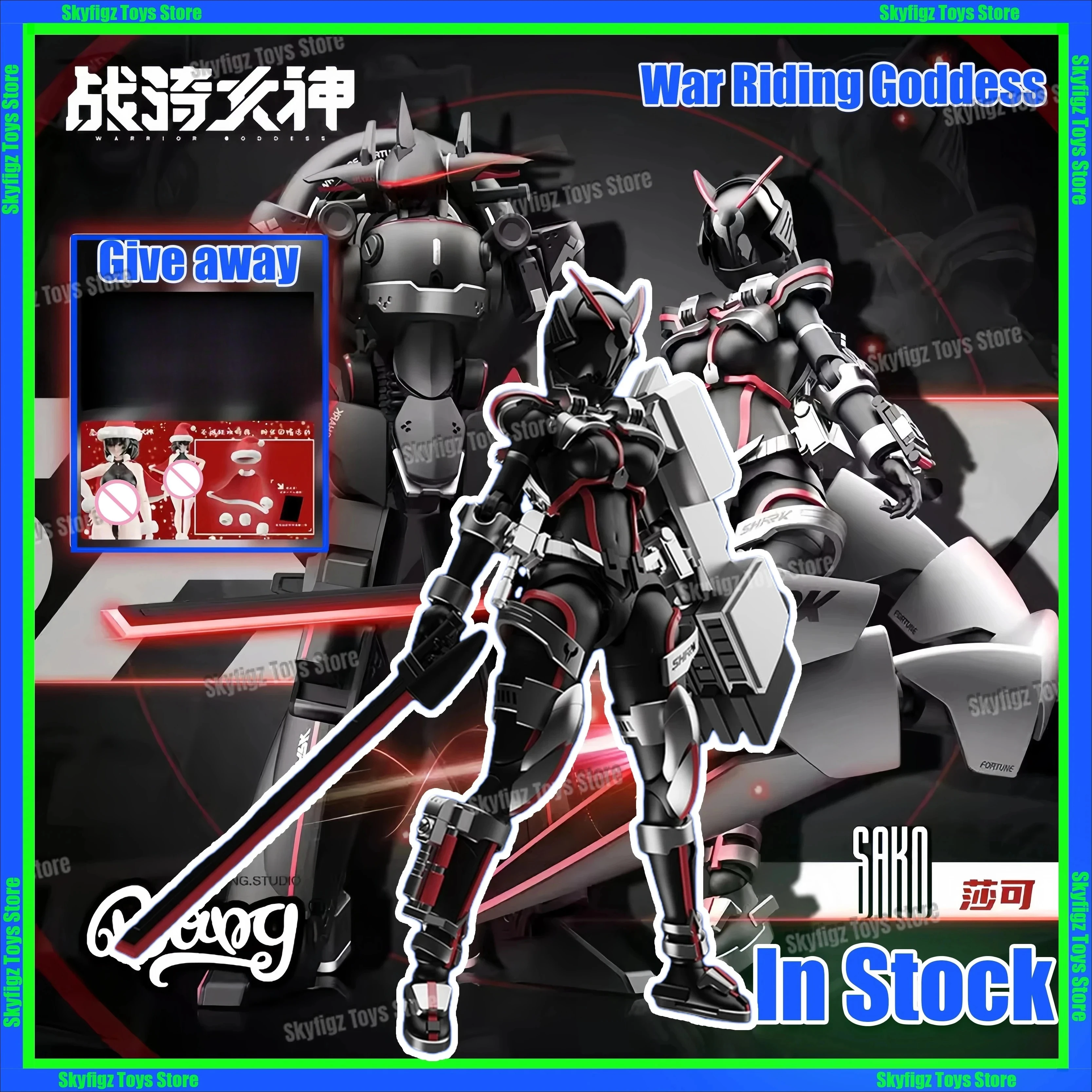 In Stock Special Edition Yubo Cultural and Creative Cyber Shark War Riding Goddess Shake Guochuang Mecha Assembly Model
In Stock Special Edition Yubo Cultural and Creative Cyber Shark War Riding Goddess Shake Guochuang Mecha Assembly Model