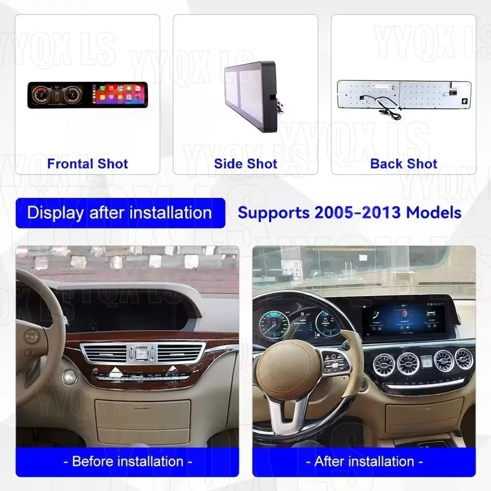 For Mercedes Benz S Class W221 W216 2005-2013 NTG 3.0 3.5 Android 13 Carplay BT Car DVD GPS Navigation Multimedia Radio
For Mercedes Benz S Class W221 W216 2005-2013 NTG 3.0 3.5 Android 13 Carplay BT Car DVD GPS Navigation Multimedia Radio