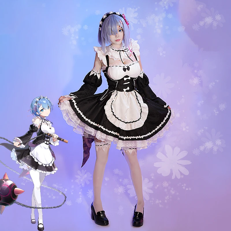 Remm/Ramm Cosplay Costume Anime Cosplay Women Cute Maid Uniform Costume Remm Cosplay Halloween Uniform Costume
Remm/Ramm Cosplay Costume Anime Cosplay Women Cute Maid Uniform Costume Remm Cosplay Halloween Uniform Costume