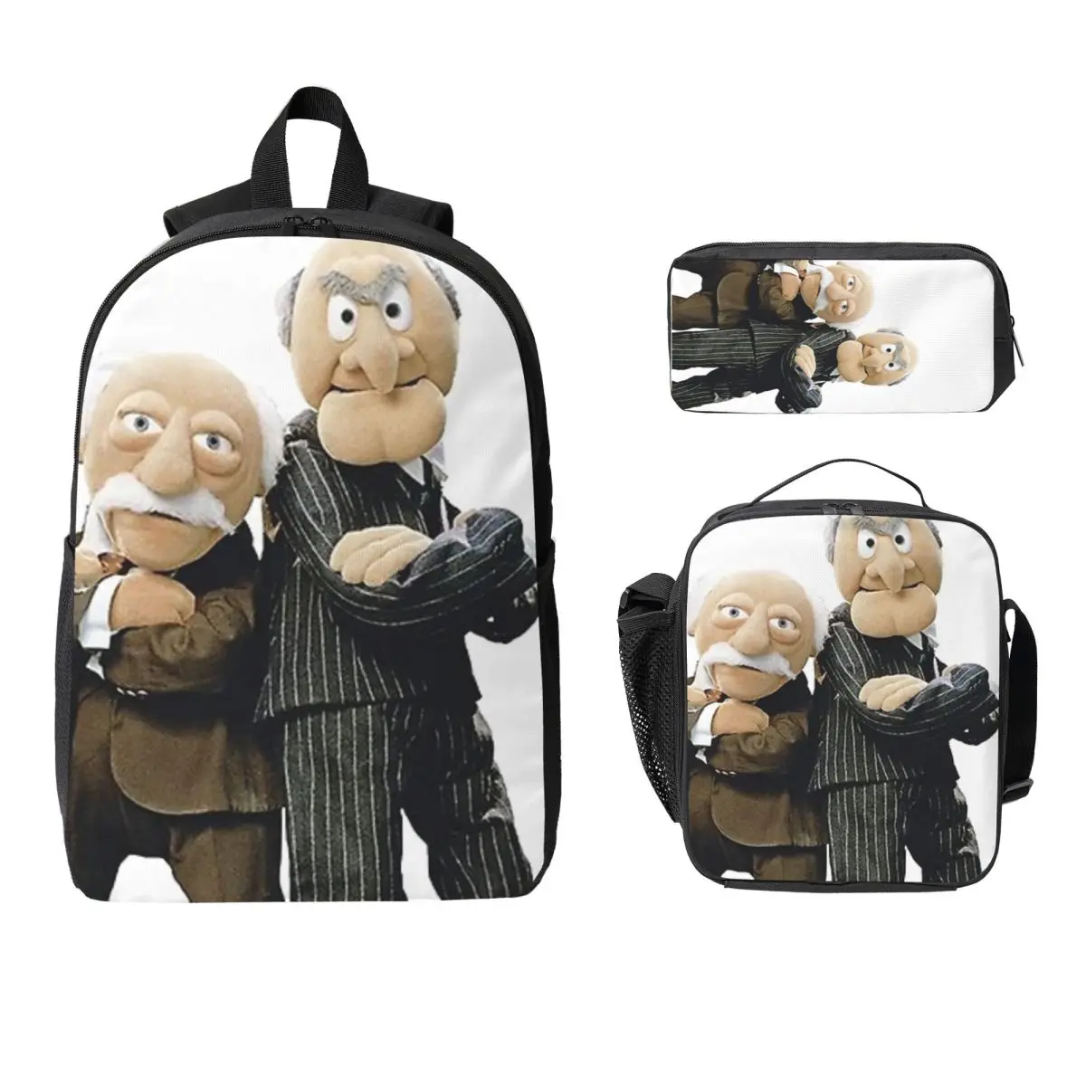 Statler And Waldorf Backpack Student Boys Girls BookBag School Bag Computer Shoulder Bags 3ps Insulated Lunch Bag Pencil Case 
Statler And Waldorf Backpack Student Boys Girls BookBag School Bag Computer Shoulder Bags 3ps Insulated Lunch Bag Pencil Case