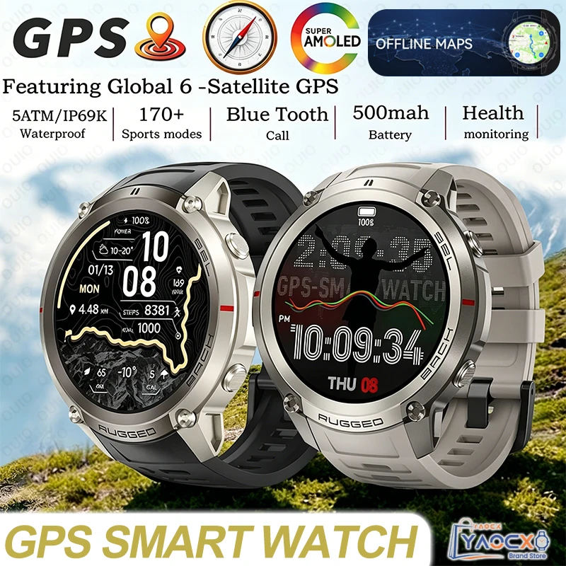 2026 New GPS Smart Watch Offline Maps Military Men 5ATM Waterproof 170+Sports Modes Health Monitoring 500mAh BT Call Smart Watch
2026 New GPS Smart Watch Offline Maps Military Men 5ATM Waterproof 170+Sports Modes Health Monitoring 500mAh BT Call Smart Watch