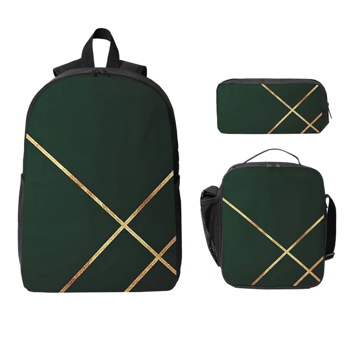 Minimalist Dark Green And Gold Lin Backpack Boys Girls BookBag School Bag Shoulder Bags 3ps Insulated Lunch Bag Pencil Case
Minimalist Dark Green And Gold Lin Backpack Boys Girls BookBag School Bag Shoulder Bags 3ps Insulated Lunch Bag Pencil Case