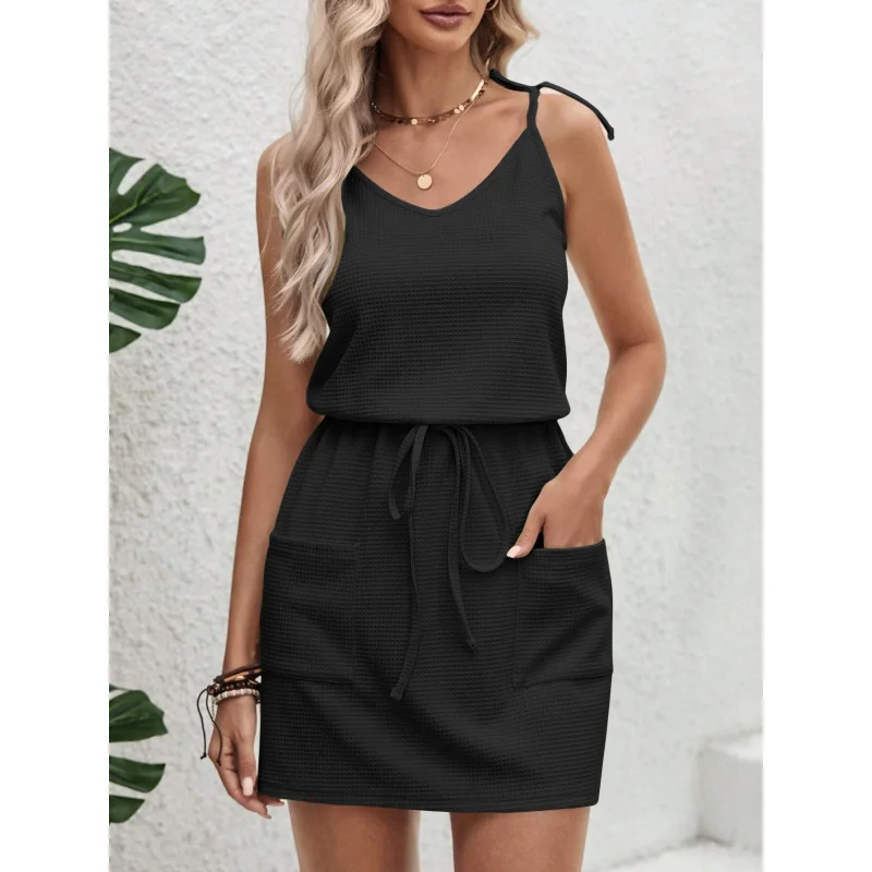 2025 VCollar Split Lace-up Irregular Dress Summer New Waist-Tight Slimming Elegant Dress Women C001
2025 VCollar Split Lace-up Irregular Dress Summer New Waist-Tight Slimming Elegant Dress Women C001