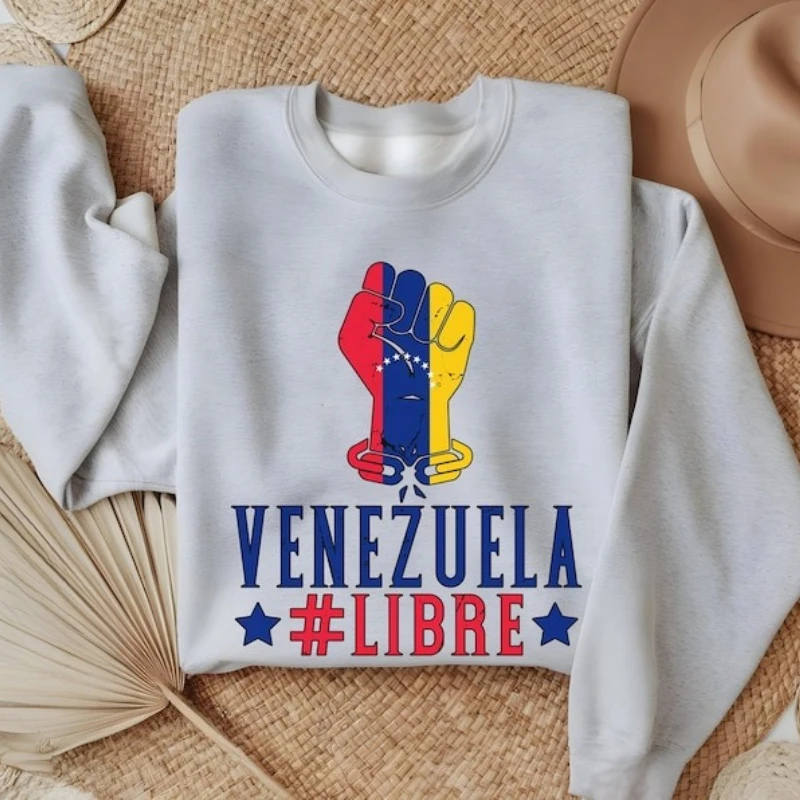 Libre Venezuela 2026 Autumn and Winter Sweatshirt Freedom Peace Graphic Matching Hoodies Long Sleeve Keep Warm Adult Pullover
Libre Venezuela 2026 Autumn and Winter Sweatshirt Freedom Peace Graphic Matching Hoodies Long Sleeve Keep Warm Adult Pullover