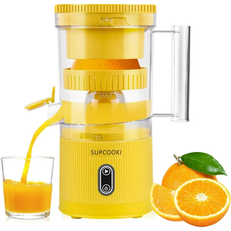 Electric Rechargeable Citrus Juicer - Automatic Squeezer with Touch Button, USB Cable and Cleaning Brush | Portable for Orange,
Electric Rechargeable Citrus Juicer - Automatic Squeezer with Touch Button, USB Cable and Cleaning Brush | Portable for Orange,