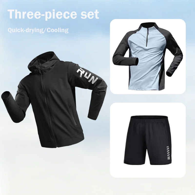 2025 Men's Three-piece Set Gym Training Sportswear Running Tracksuit Jacket Pant Outdoor Workout Morning Run Apparel
2025 Men's Three-piece Set Gym Training Sportswear Running Tracksuit Jacket Pant Outdoor Workout Morning Run Apparel