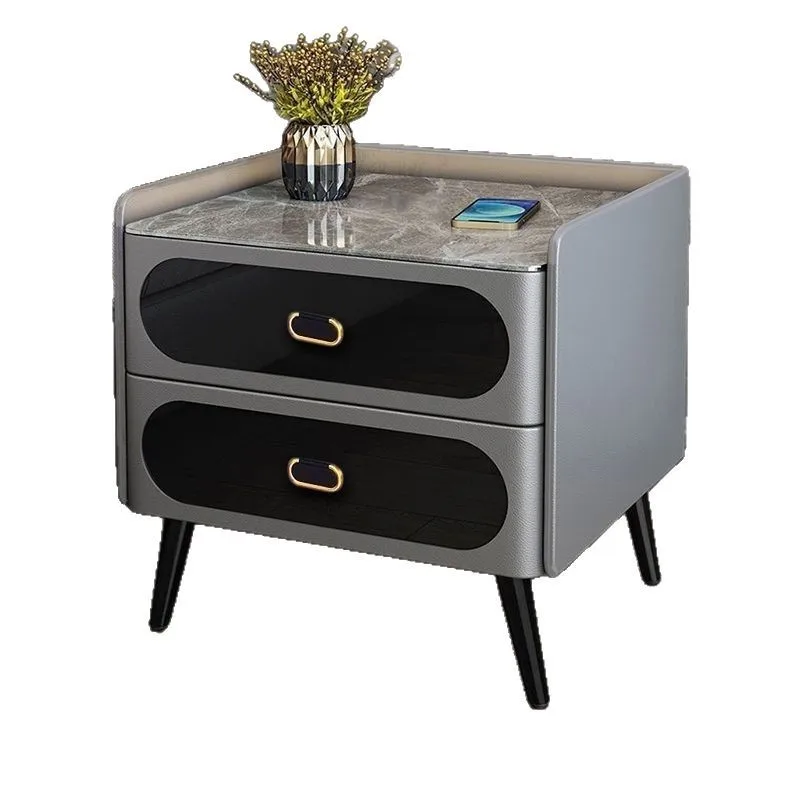 Bedside table Modern light luxury simple locker Solid wood bedroom Height storage Household slate storage Bedside cabinet
Bedside table Modern light luxury simple locker Solid wood bedroom Height storage Household slate storage Bedside cabinet
