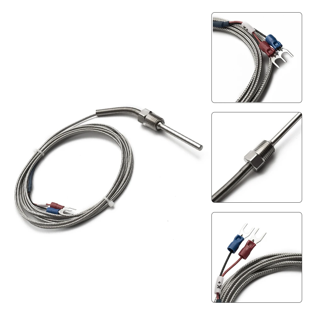 Waterproof K Type Thermocouple Temperature Sensor Probe for PID Controller, Stainless Steel Construction, High Accuracy of 0 2
Waterproof K Type Thermocouple Temperature Sensor Probe for PID Controller, Stainless Steel Construction, High Accuracy of 0 2