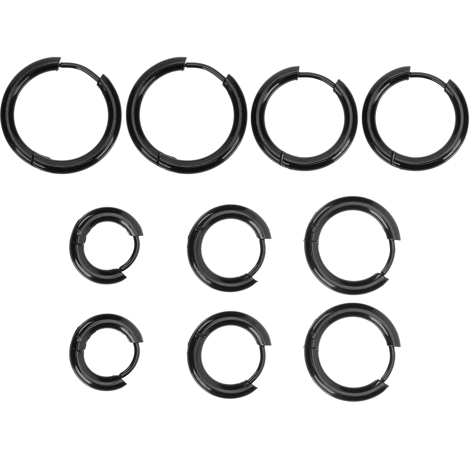 10Pcs Anti Allergy Stainless Steel Hoops Earrings Round Metal Jewelry for Women Girls Trendy Ear Accessories
10Pcs Anti Allergy Stainless Steel Hoops Earrings Round Metal Jewelry for Women Girls Trendy Ear Accessories