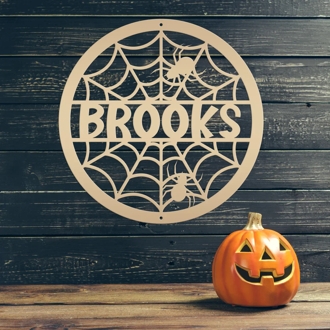 Halloween Wooden Spider Decor Customizable for Indoor Outdoor use, Personalized Halloween Sign With Spiders, Haunted House Decor
Halloween Wooden Spider Decor Customizable for Indoor Outdoor use, Personalized Halloween Sign With Spiders, Haunted House Decor