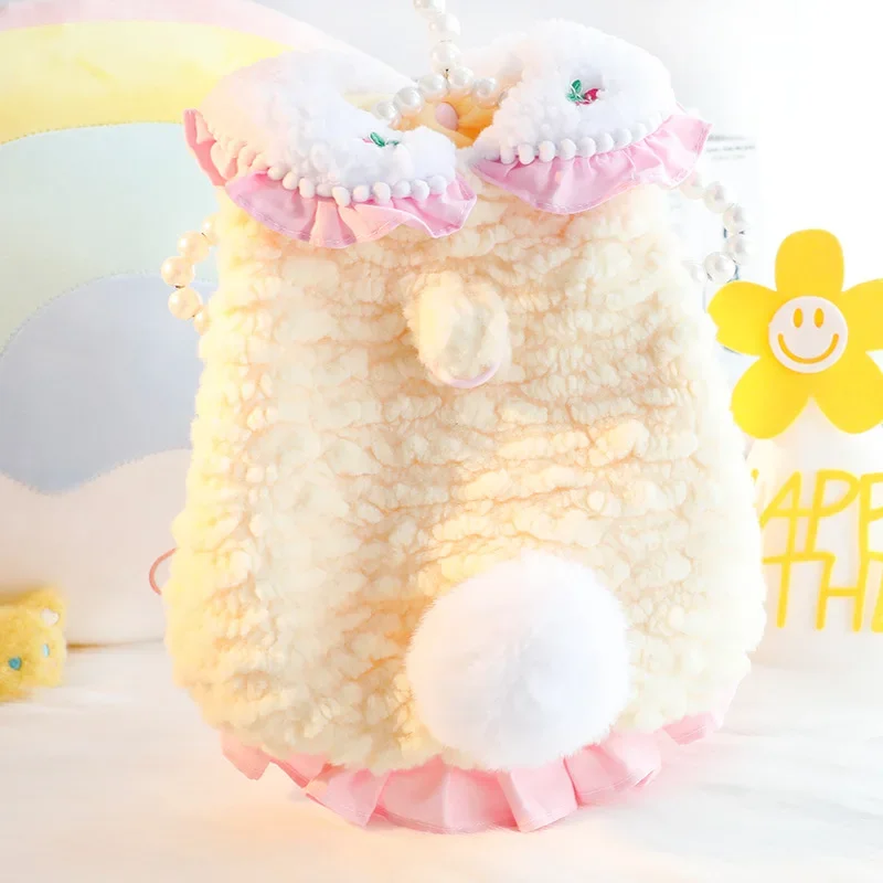 Korean Pink Yellow Pet Dog Cats Clothes Winter Soft Cotton Plush Jacket Coats For Small Medium Dog Chihuahua Poodle Puppy Coats
Korean Pink Yellow Pet Dog Cats Clothes Winter Soft Cotton Plush Jacket Coats For Small Medium Dog Chihuahua Poodle Puppy Coats