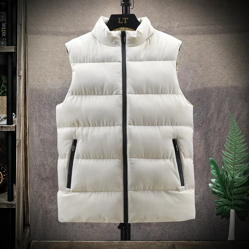 Autumn and Winter Down Cotton Vest Men New Thickened Plus Size Down Cotton Vests Loose Outer Warm Jacket Undershirt with Collar
Autumn and Winter Down Cotton Vest Men New Thickened Plus Size Down Cotton Vests Loose Outer Warm Jacket Undershirt with Collar
