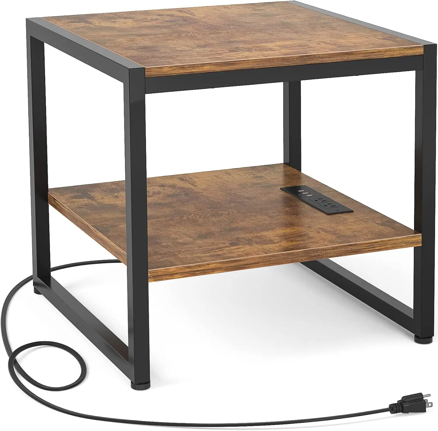 End Table with Charging Station, 20" Mini Fridge Stand with Power Outlets, Heavy Duty Side Table for Living Room, Small Table
End Table with Charging Station, 20" Mini Fridge Stand with Power Outlets, Heavy Duty Side Table for Living Room, Small Table