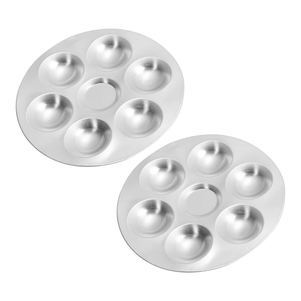 2 pcs Painting Palette Trays Small Round Aluminum Pigment Mixing Supplies Premium Stainless Steel Drawing Tools
2 pcs Painting Palette Trays Small Round Aluminum Pigment Mixing Supplies Premium Stainless Steel Drawing Tools