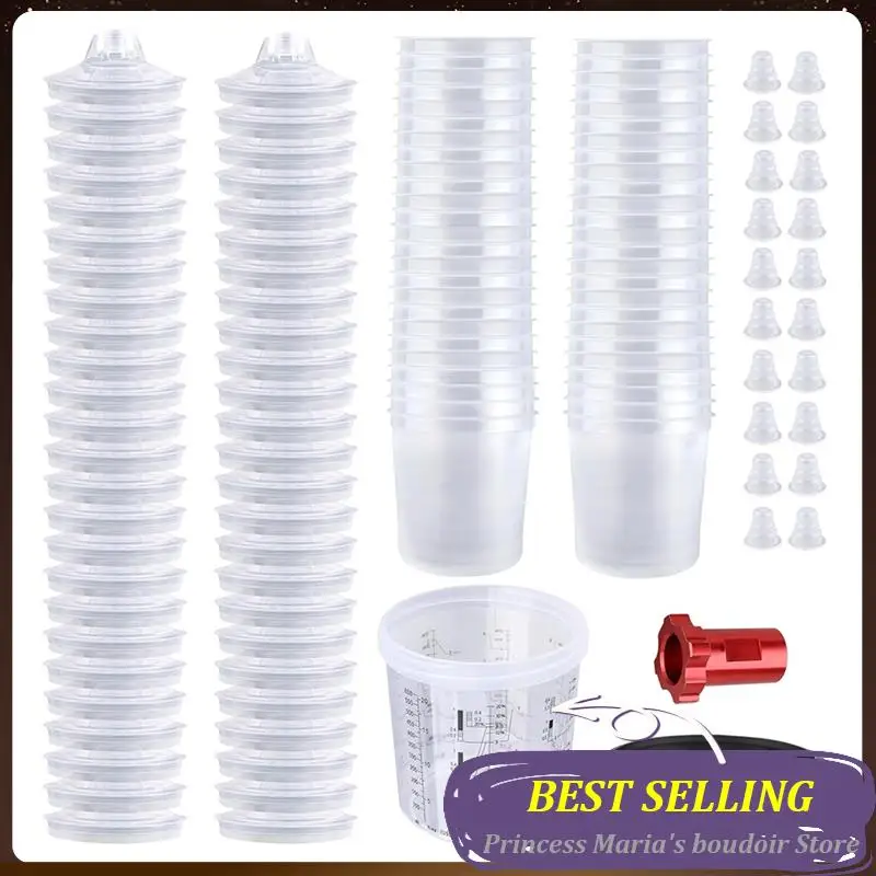 AB30-Paint Guncup, 20 Oz (600 Ml) Set, With 50 Cup & Lid System, 10 Plugs & 1 Hard Cup With Retainer Ring, 1 Cup Adapter
AB30-Paint Guncup, 20 Oz (600 Ml) Set, With 50 Cup & Lid System, 10 Plugs & 1 Hard Cup With Retainer Ring, 1 Cup Adapter