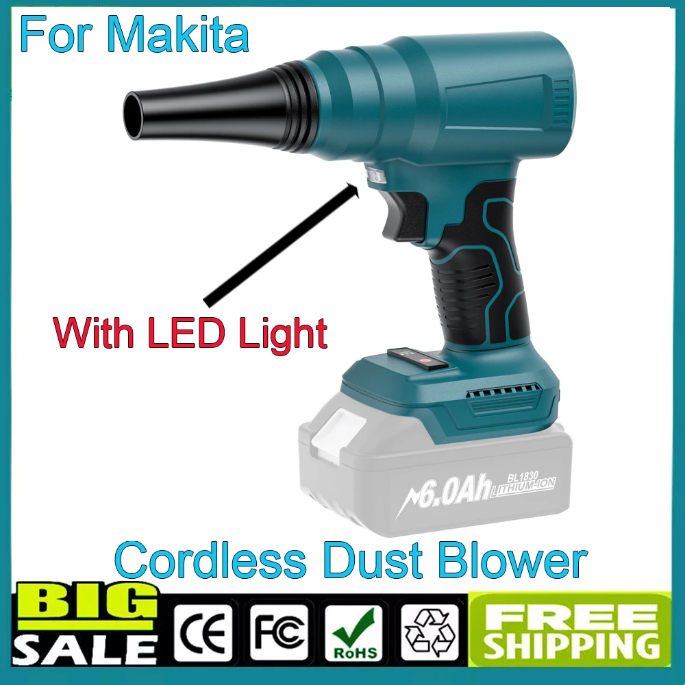 Cordless Dust Blower Compressed Air For Makita 18V Battery High Pressure Air Blower For Car Window Fan Cleaning Tight Spaces
Cordless Dust Blower Compressed Air For Makita 18V Battery High Pressure Air Blower For Car Window Fan Cleaning Tight Spaces