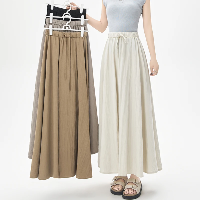 Новая женская юбка-миди А-силуэта цвета сирени, весна-лето, утягивающая, удлиненная, с широким подолом, в корейском стиле, для повседневной носки
Новая женская юбка-миди А-силуэта цвета сирени, весна-лето, утягивающая, удлиненная, с широким подолом, в корейском стиле, для повседневной носки