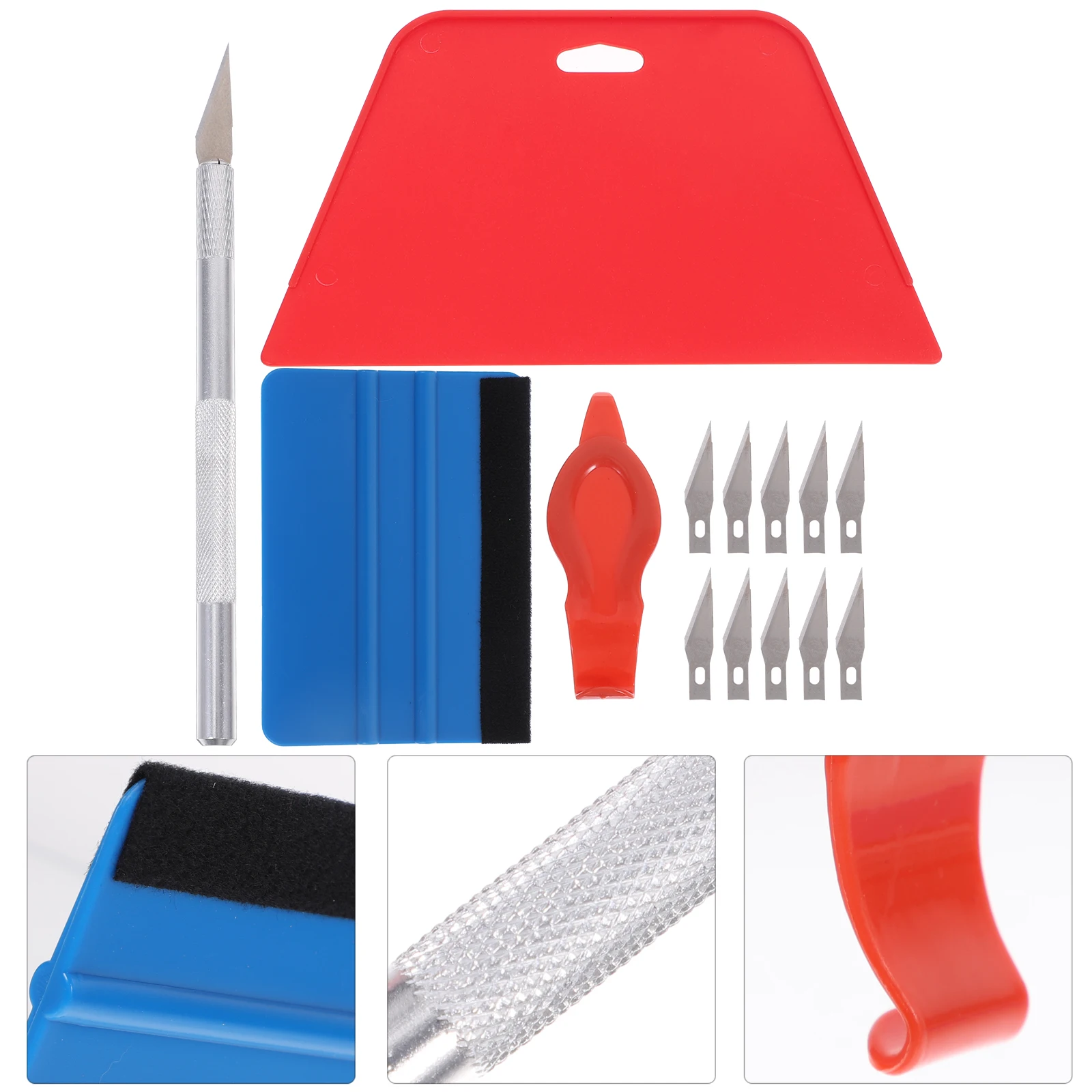 1 set Squeegee Kit Wallpaper Smoothing Tools Vinyl Wrap Tool Set Anti Slip Grip Felt Edge Scraper Window Tint Car Film for Peel
1 set Squeegee Kit Wallpaper Smoothing Tools Vinyl Wrap Tool Set Anti Slip Grip Felt Edge Scraper Window Tint Car Film for Peel