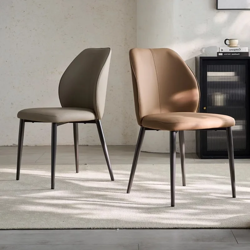 Dining Chair Household Simple Modern Restaurant Backrest Leather Chair Minimalist Restaurant Senior Designer 2025 New Chair
Dining Chair Household Simple Modern Restaurant Backrest Leather Chair Minimalist Restaurant Senior Designer 2025 New Chair