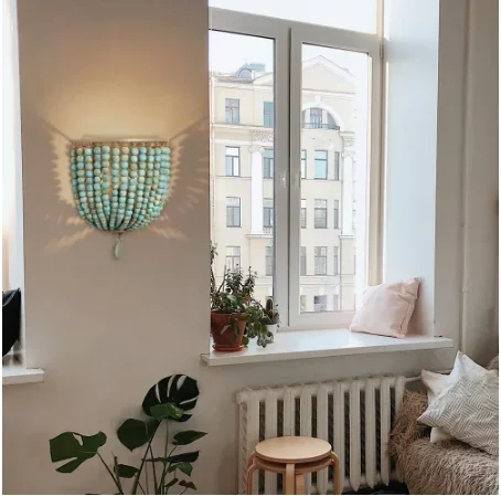 Nordic retro family lighting E27/26 wooden beads personality wall lamp corridor bedroom bedside restaurant bar paint lights
Nordic retro family lighting E27/26 wooden beads personality wall lamp corridor bedroom bedside restaurant bar paint lights
