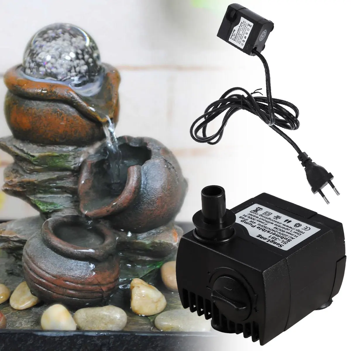 300L H Submersible Pump High Efficiency Low Noise for Hydroponic Ponds Aquariums Fountains Filter Systems Submersible Pump
300L H Submersible Pump High Efficiency Low Noise for Hydroponic Ponds Aquariums Fountains Filter Systems Submersible Pump