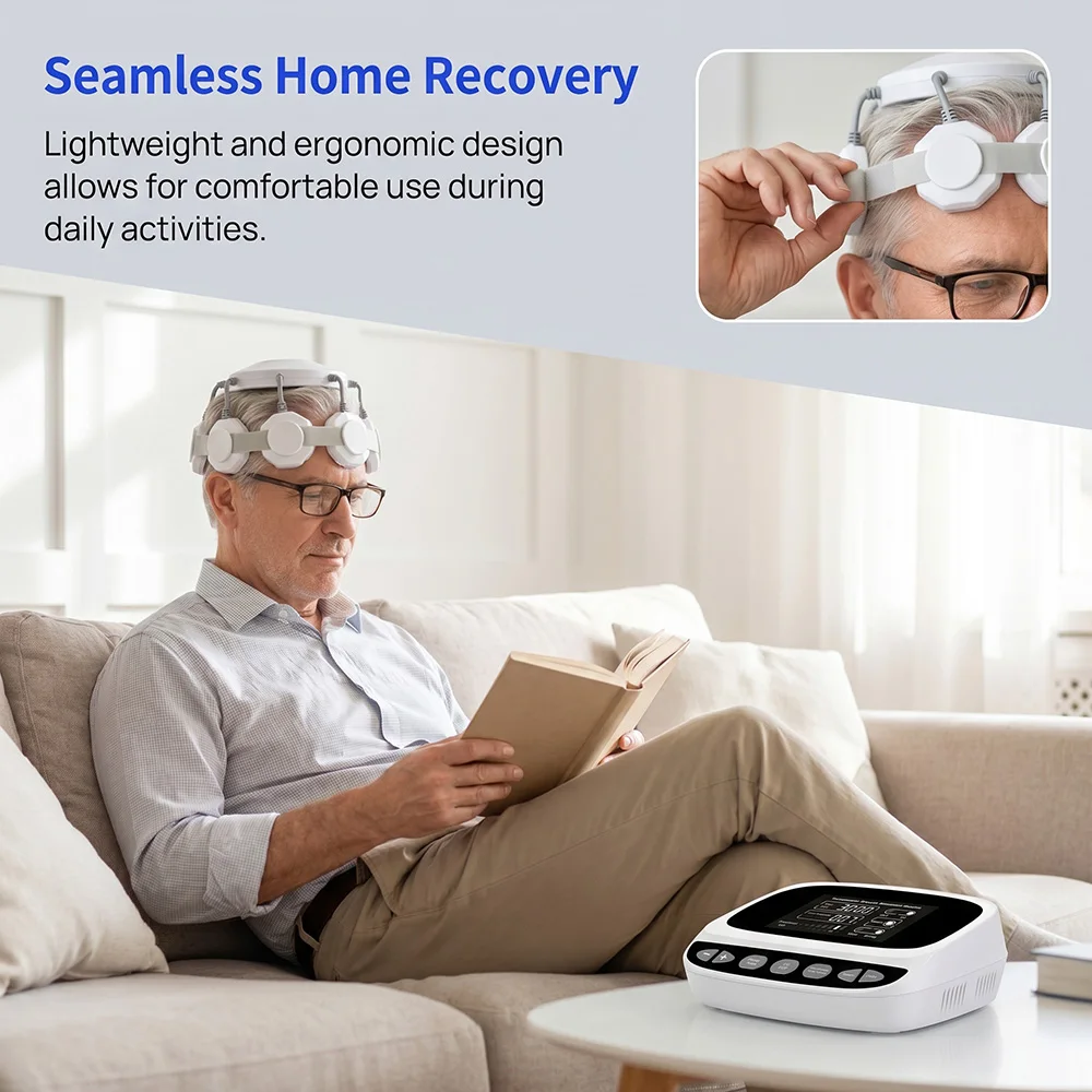Frovab Transcranial Magnetic Stimulation Equipment for Neurological Rehabilitation Treats Parkinson Tremors Insomnia Migraine Anxiety Depression Home Use
Frovab Transcranial Magnetic Stimulation Equipment for Neurological Rehabilitation Treats Parkinson Tremors Insomnia Migraine Anxiety Depression Home Use