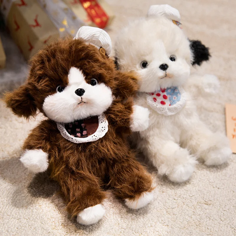 Soft Lovely 2 Color Dog with Bib Plushi Toys Kawaii Stuffed Animals Super Cute Puppy Dolls Babys Appease Doll for Girls Gifts
Soft Lovely 2 Color Dog with Bib Plushi Toys Kawaii Stuffed Animals Super Cute Puppy Dolls Babys Appease Doll for Girls Gifts