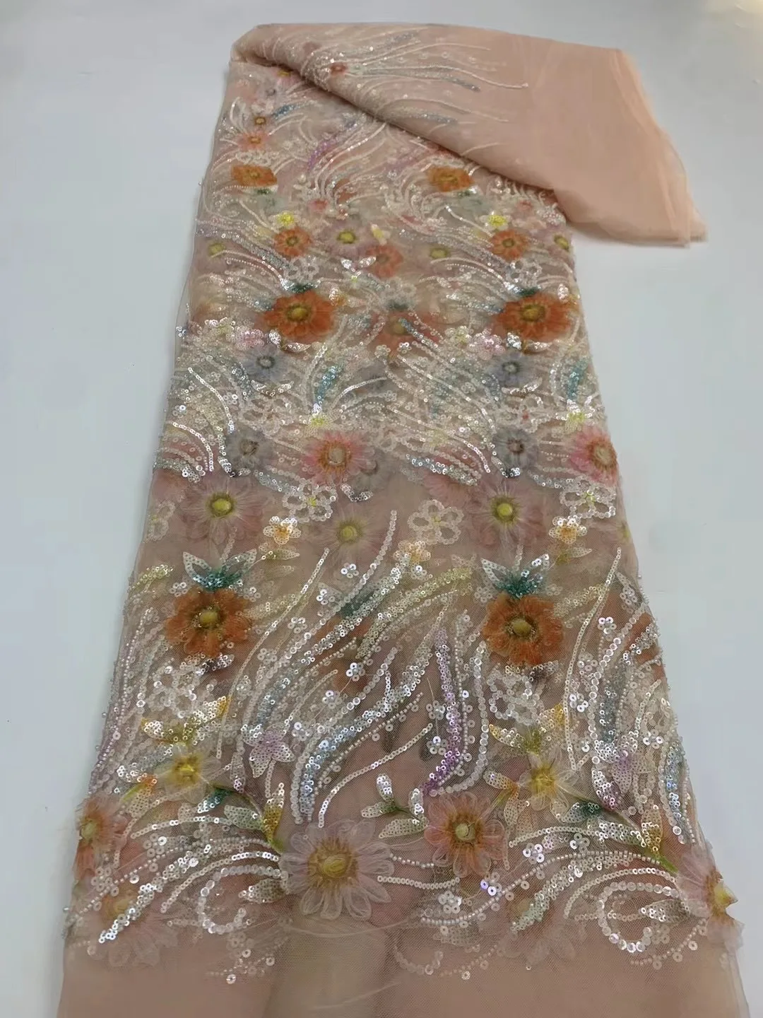 French Sequins African Tulle Mesh Lace Fabric 2023 High Quality Nigerian Net Lace Fabrics for Women Party Wedding DressesXB5774
French Sequins African Tulle Mesh Lace Fabric 2023 High Quality Nigerian Net Lace Fabrics for Women Party Wedding DressesXB5774