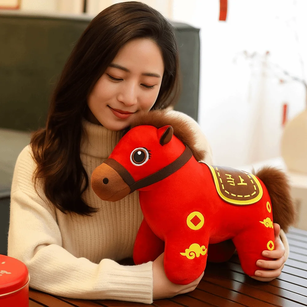 Red Horse Toys 2026 Horse Year Letter Print Cartoon Horse Soft Stuffed Decorative Stuffed Animal Decoration Children Toys
Red Horse Toys 2026 Horse Year Letter Print Cartoon Horse Soft Stuffed Decorative Stuffed Animal Decoration Children Toys