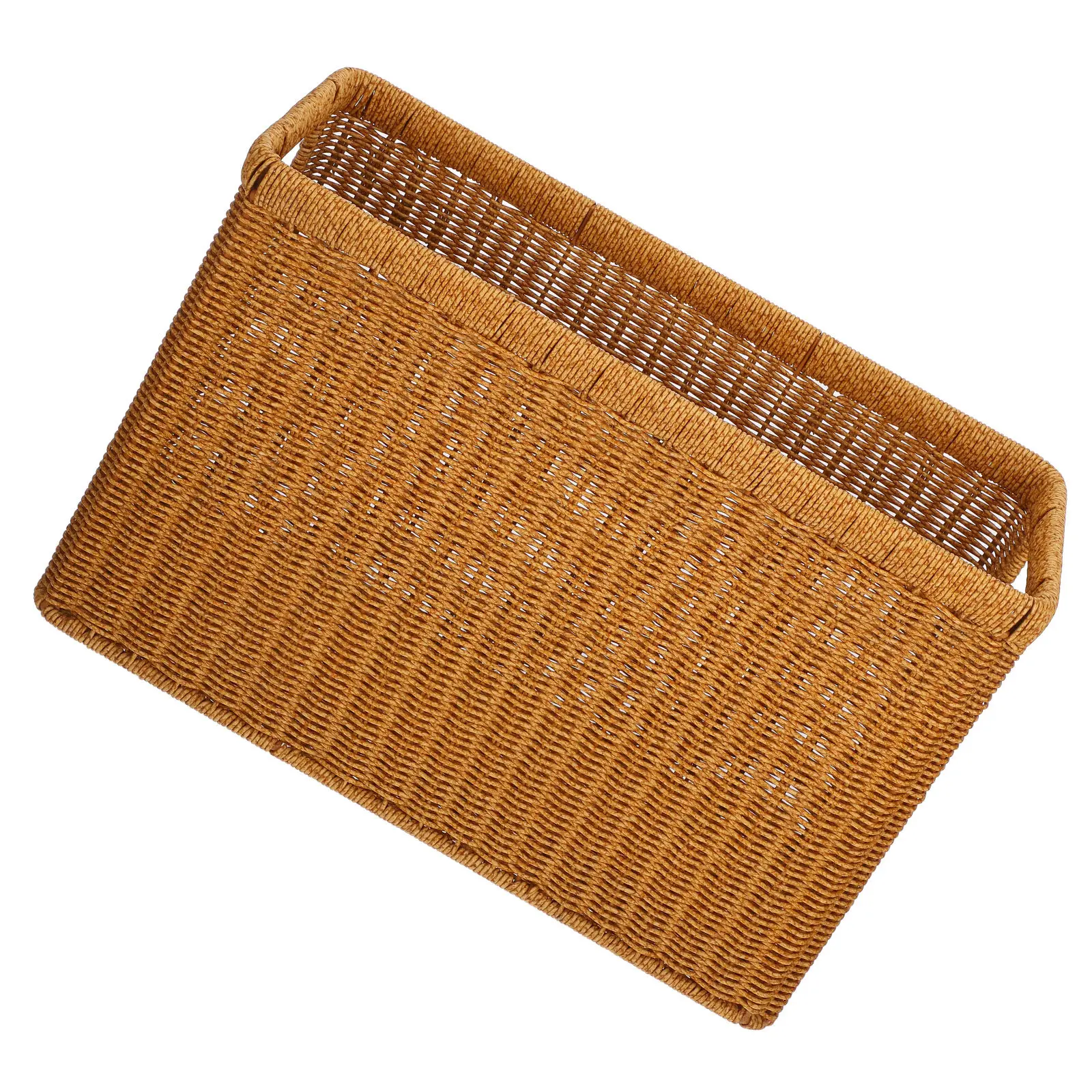 1pcs Woven Storage Basket Plastic Desktop Organizer For Books Files Magazines Document Holder School Office Desk Box
1pcs Woven Storage Basket Plastic Desktop Organizer For Books Files Magazines Document Holder School Office Desk Box