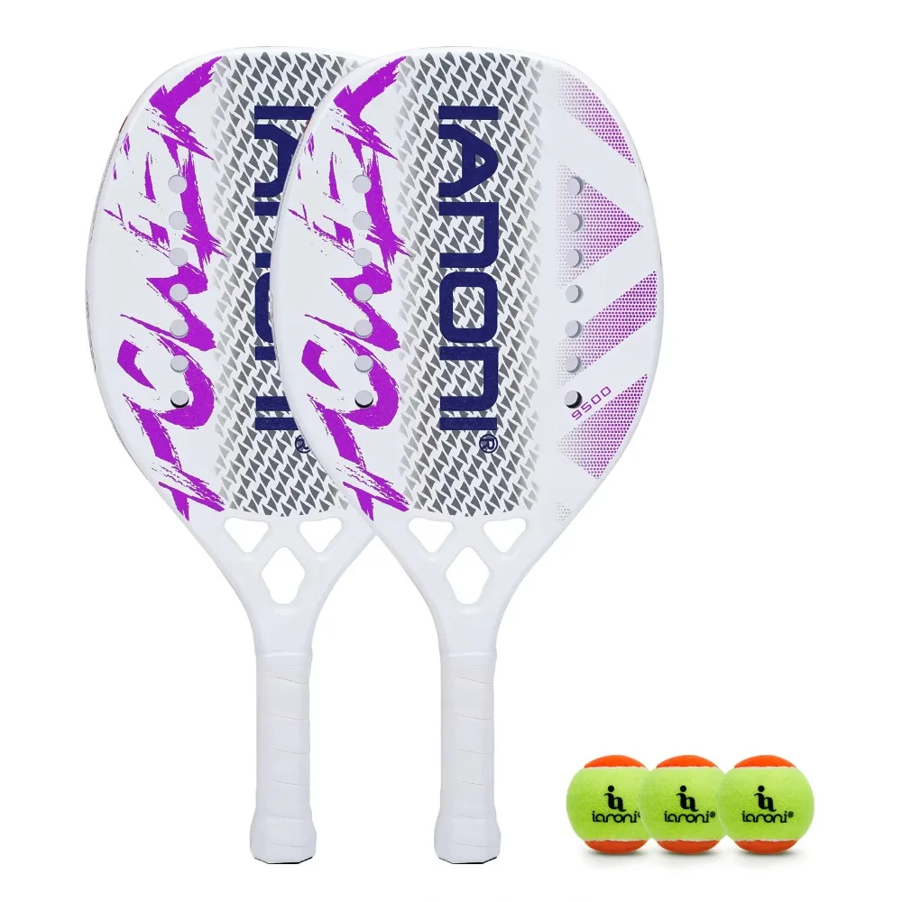 IANONI Professional Tennis Beach Raquetes Set Carbon Fiber Face EVA Core The Price Is Reasonable and Can Be Customized
IANONI Professional Tennis Beach Raquetes Set Carbon Fiber Face EVA Core The Price Is Reasonable and Can Be Customized