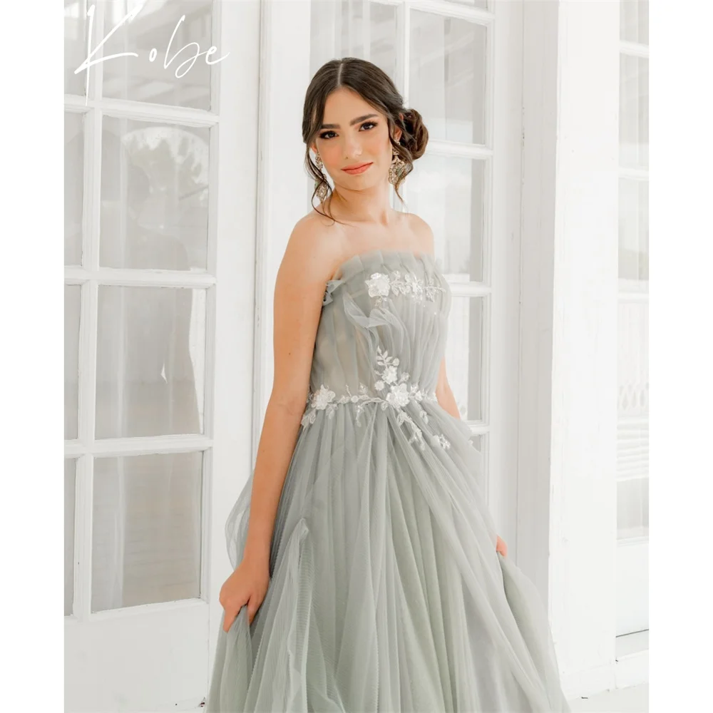 Kobe Lace A-Line Wedding Dress Draped Strapless Floor-Length Bow Wedding Dress vestidos de noche Customized Graceful Sleeveless
Kobe Lace A-Line Wedding Dress Draped Strapless Floor-Length Bow Wedding Dress vestidos de noche Customized Graceful Sleeveless