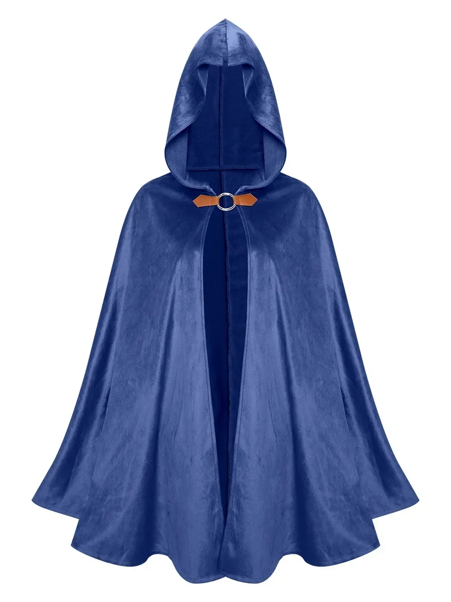Medieval Vintage Brown Blue Cloak Hooded Suede Fabric Retro Long Cape Halloween Cosplay Costume Middle Ages Dress Up Clothing
Medieval Vintage Brown Blue Cloak Hooded Suede Fabric Retro Long Cape Halloween Cosplay Costume Middle Ages Dress Up Clothing