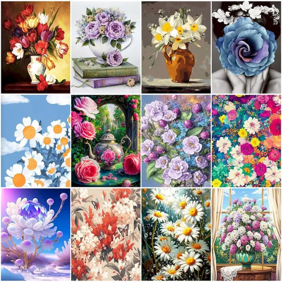 RUOPOTY Painting By Numbers For Adults Original Gifts Flowers Paint Kit Art Supplies Handmade Acrylic pictures wall decoration
RUOPOTY Painting By Numbers For Adults Original Gifts Flowers Paint Kit Art Supplies Handmade Acrylic pictures wall decoration