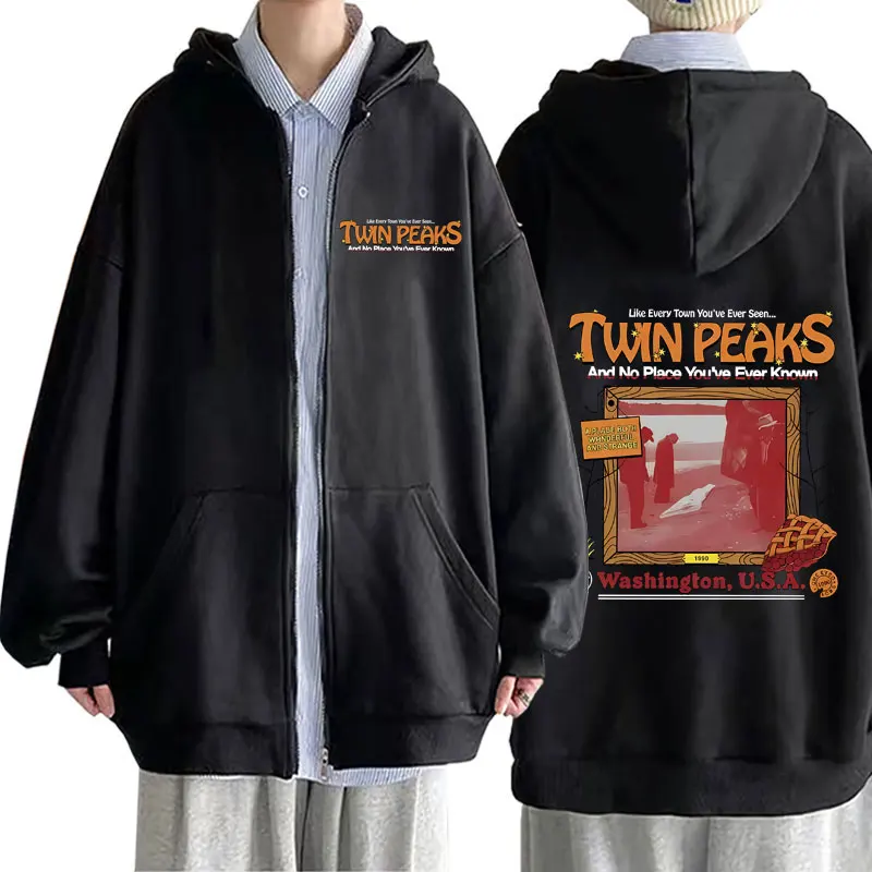 TV Play Twin Peaks Zipper Hoodie Men Women Clothing Casual Fashion Vintage Oversized Streetwear Male Casual Zip Up Jacket Coat
TV Play Twin Peaks Zipper Hoodie Men Women Clothing Casual Fashion Vintage Oversized Streetwear Male Casual Zip Up Jacket Coat