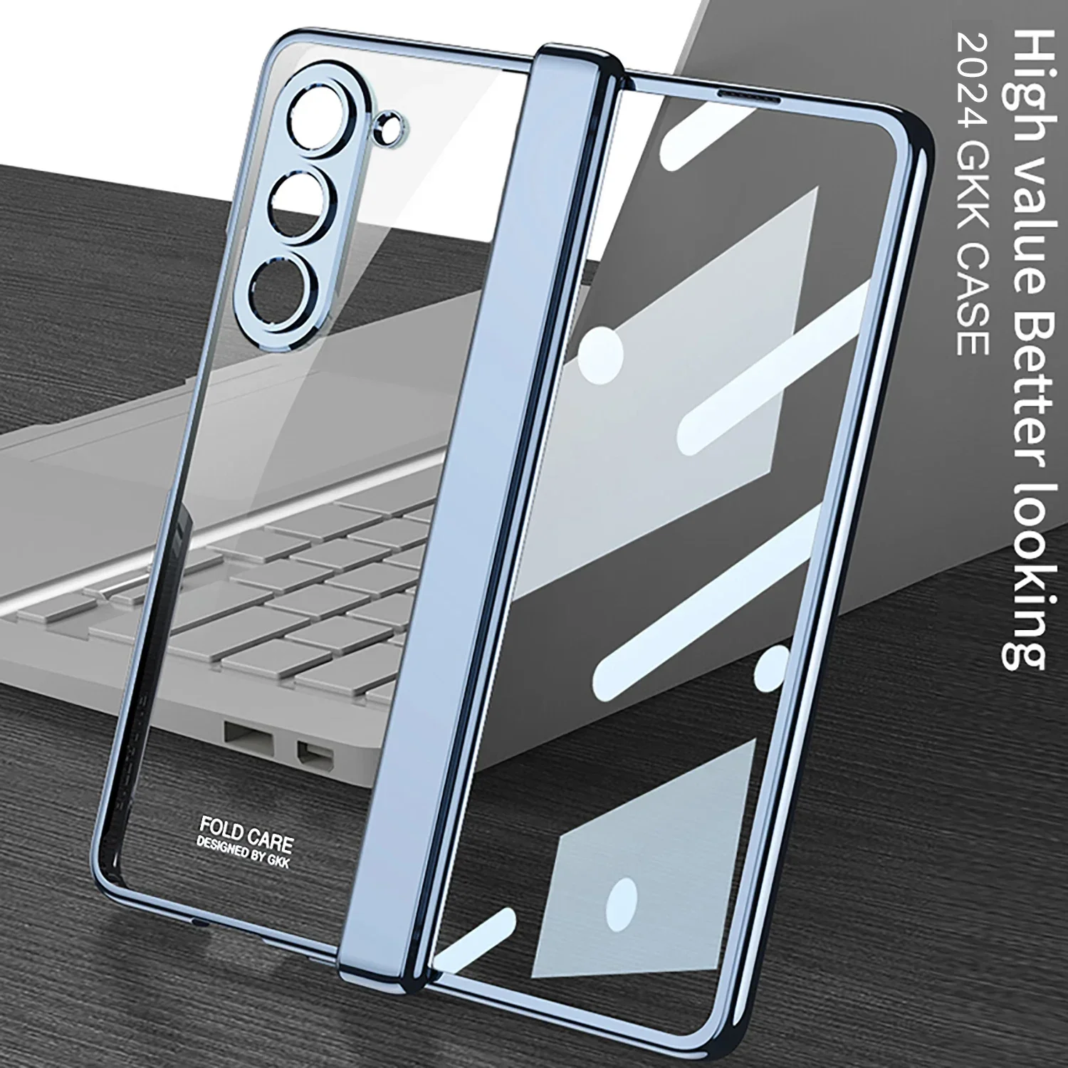 For Samsung Galaxy Z Fold 6 Case Shell Film Integrated Electroplating Transparent Folding Hinge Full Protective Shockproof Cover
For Samsung Galaxy Z Fold 6 Case Shell Film Integrated Electroplating Transparent Folding Hinge Full Protective Shockproof Cover