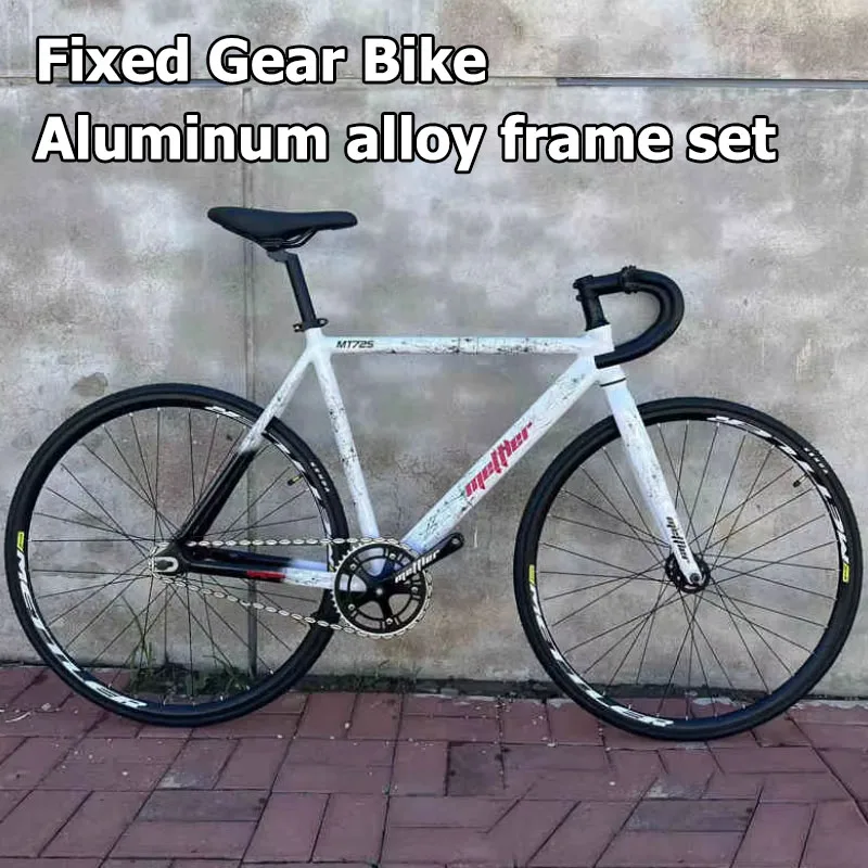Велосипед с фиксированной передачей 700C, гоночная колесная пара Fixie, велосипед, рама из алюминиевого сплава, комплект трековых велосипедов, односкоростной реверсивный тормоз для взрослых, 52 см
Велосипед с фиксированной передачей 700C, гоночная колесная пара Fixie, велосипед, рама из алюминиевого сплава, комплект трековых велосипедов, односкоростной реверсивный тормоз для взрослых, 52 см